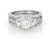 Thumbnail Image 1 of Previously Owned Monique Lhuillier Bliss Round-Cut Diamond Bridal Set 1-5/8 ct tw 18K White Gold Size 5.5