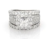 Thumbnail Image 1 of Previously Owned Neil Lane Princess-Cut Diamond Halo Bridal Set 5 ct tw 14K White Gold Size 8.75