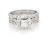 Thumbnail Image 1 of Previously Owned Neil Lane Princess-Cut Diamond Halo Bridal Set 2-3/4 ct tw 14K White Gold Size 9.5