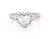 Thumbnail Image 1 of Previously Owned Heart-Shaped Diamond Bridal Set 1 ct tw 14K White Gold Size 5