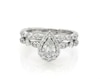 Thumbnail Image 1 of Previously Owned Monique Lhuillier Bliss Pear-Shaped Diamond Halo Bridal Set 1-1/5 ct tw 18K White Gold Size 6