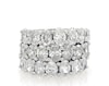 Thumbnail Image 1 of Previously Owned Oval-Cut Lab-Grown Diamond Anniversary Ring Set 5-7/8 ct tw 14K White Gold Size 10