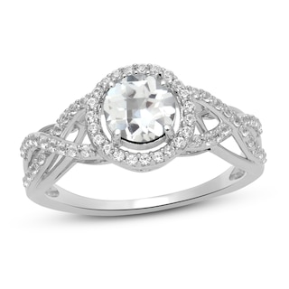 White Lab-Created Sapphire Ring Sterling Silver | Kay