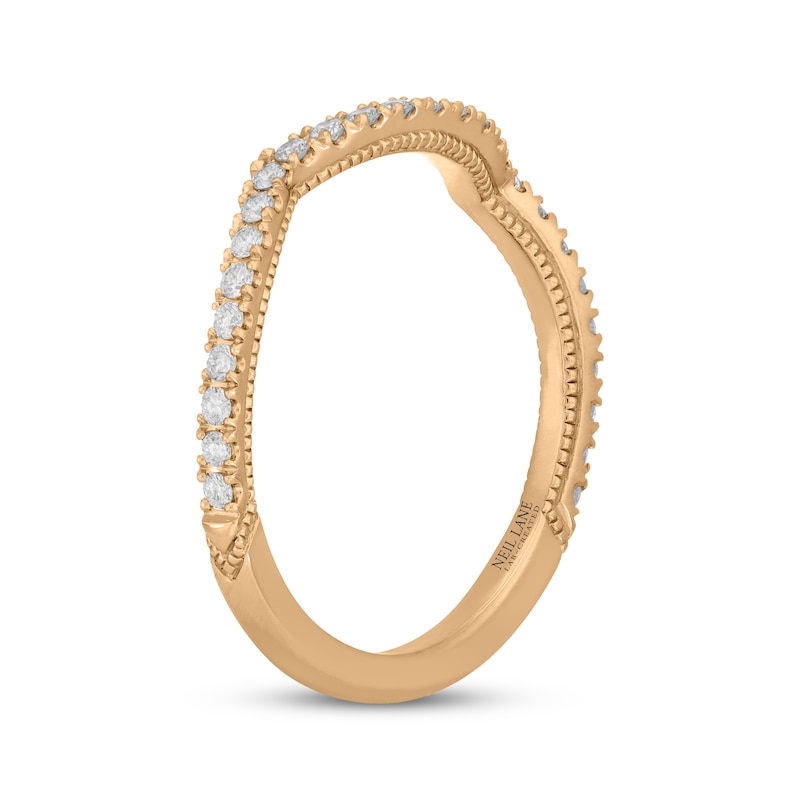 Main Image 9 of Neil Lane Artistry Lab-Grown Diamond Contour Wedding Band 1/4 ct tw 14K Yellow Gold