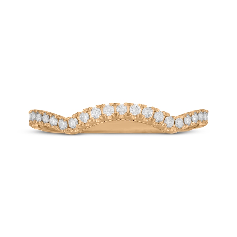 Main Image 10 of Neil Lane Artistry Lab-Grown Diamond Contour Wedding Band 1/4 ct tw 14K Yellow Gold