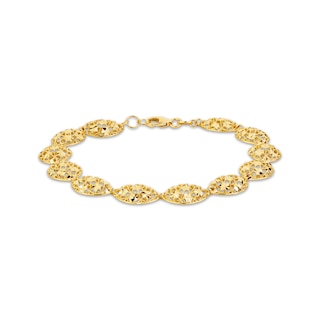 Goldsmiths 9ct Yellow Gold Hollow Rope Bracelet 1.22.0181