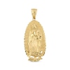 Thumbnail Image 1 of Men's Our Lady of Guadalupe Diamond-Cut Charm 14K Yellow Gold