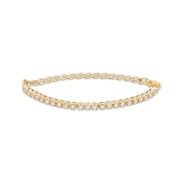 Diamond Adjustable Line Tennis Bracelet 1/2 ct tw 10K Yellow Gold 6.25&quot; to 9&quot;