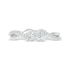 Thumbnail Image 1 of Diamond Twist Three-Stone Promise Ring 1/4 ct tw Sterling Silver