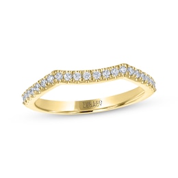 THE LEO Legacy Lab-Grown Diamond Contour Wedding Band 1/5 ct tw 14K Yellow Gold