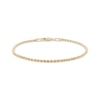 Thumbnail Image 1 of Children's Semi-Solid Glitter Rope Chain Bracelet 1.6mm 14K Yellow Gold 6&quot;