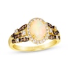 Thumbnail Image 1 of Le Vian Venetian Mosaic Opal Ring 1/2 ct tw Diamonds 14K Honey Gold