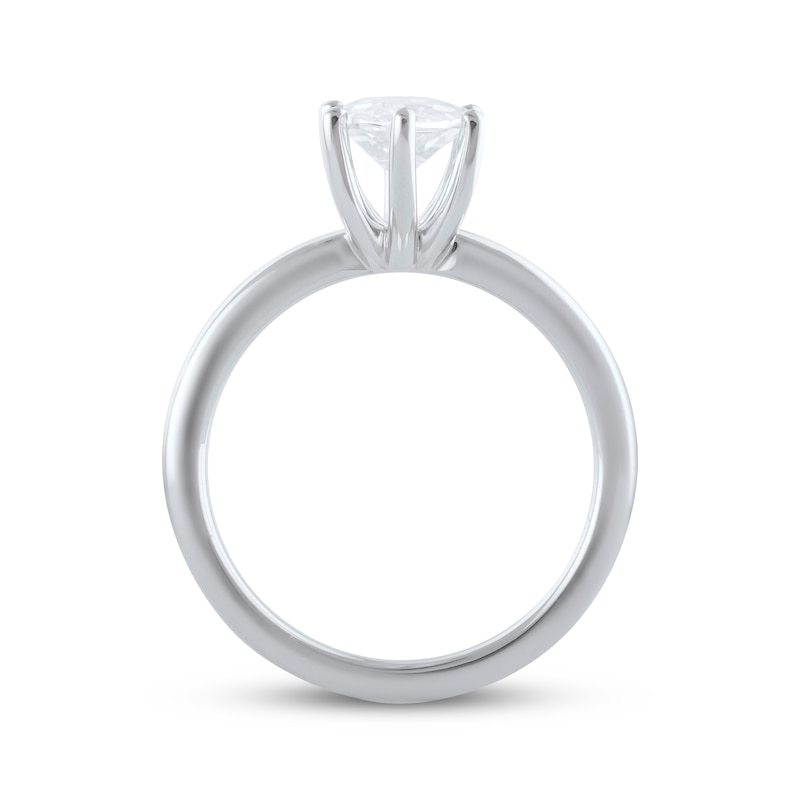 Lab-Grown Diamonds by KAY Marquise-Cut Solitaire Engagement Ring 1-1/2 ct tw 14K White Gold (F/SI2)