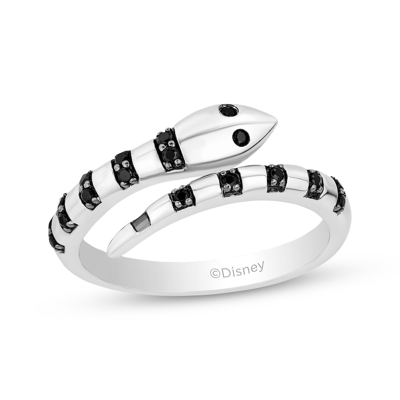 Main Image 1 of Disney Treasures The Nightmare Before Christmas Diamond Snake Ring 1/6 ct tw Sterling Silver