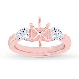 Lab-Created Diamonds by KAY Engagement Ring Setting 3/4 ct tw 14K Rose Gold