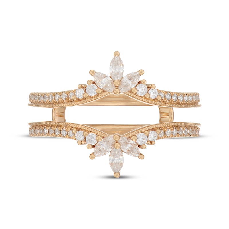 Main Image 3 of Neil Lane Marquise & Round-Cut Diamond Enhancer Ring 5/8 ct tw 14K Yellow Gold