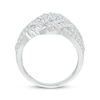 Thumbnail Image 3 of Lab-Grown Diamonds by KAY Crossover Swirl Fashion Ring 1-1/2 ct tw 10K White Gold