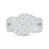 Thumbnail Image 4 of Lab-Grown Diamonds by KAY Crossover Swirl Fashion Ring 1-1/2 ct tw 10K White Gold