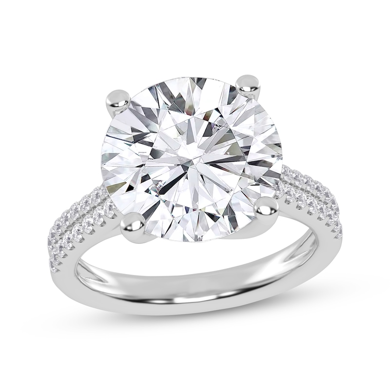 Main Image 1 of Lab-Grown Diamonds by KAY Round-Cut Engagement Ring 5-1/4 ct tw 14K White Gold