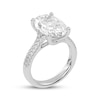 Thumbnail Image 2 of Now + Forever Lab-Grown Diamonds Oval-Cut Engagement Ring 5-1/4 ct tw 14K White Gold