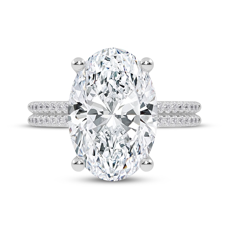 Main Image 3 of Lab-Grown Diamonds by KAY Oval-Cut Engagement Ring 5-1/4 ct tw 14K White Gold