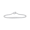 Thumbnail Image 1 of Diamond Graduated Line Bracelet 1 ct tw 10K White Gold 7&quot;