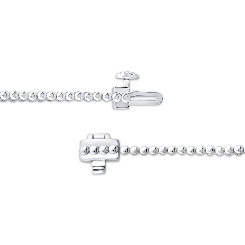 Main Image 3 of Diamond Graduated Line Bracelet 1 ct tw 10K White Gold 7&quot;