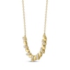 Thumbnail Image 2 of Diamond Marquise Link Smile Necklace 1/5 ct tw 10K Yellow Gold