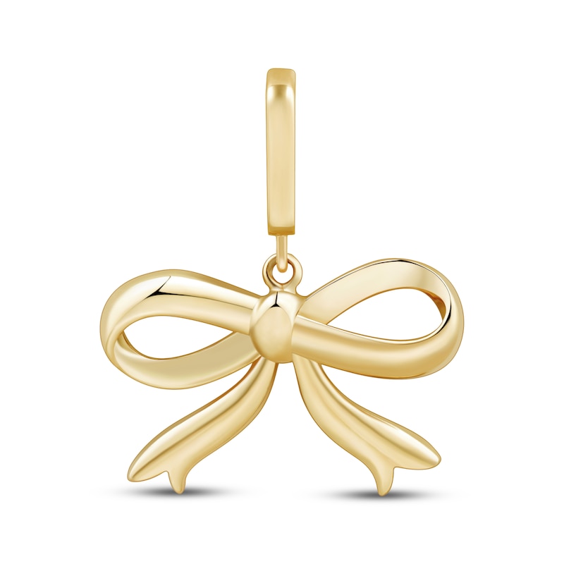 Main Image 1 of Charmed Memories Bow Charm 10K Yellow Gold