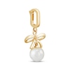 Thumbnail Image 2 of Charmed Memories Cultured Pearl & Bow Charm 10K Yellow Gold