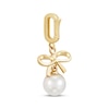 Thumbnail Image 3 of Charmed Memories Cultured Pearl & Bow Charm 10K Yellow Gold