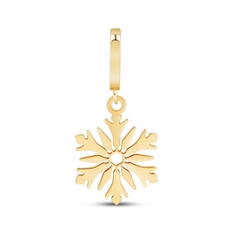 Charmed Memories Snowflake Charm 10K Yellow Gold