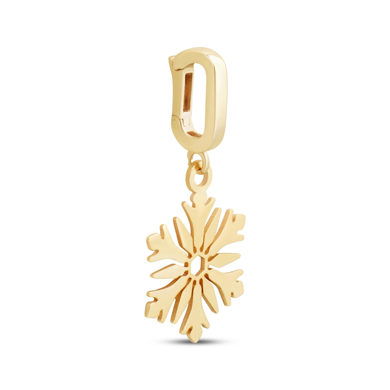 Main Image 2 of Charmed Memories Snowflake Charm 10K Yellow Gold