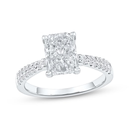 KAY Signature Collection Radiant-Cut Lab-Grown Diamond Engagement Ring 2-1/4 ct tw 14K White Gold