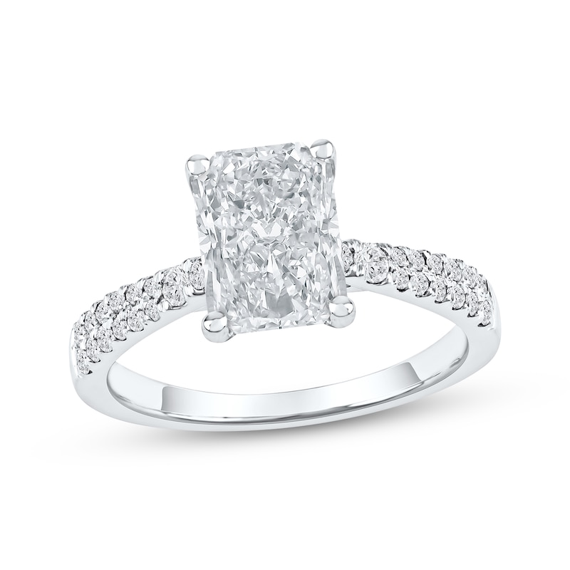 Main Image 1 of KAY Signature Collection Radiant-Cut Lab-Grown Diamond Engagement Ring 2-1/4 ct tw 14K White Gold