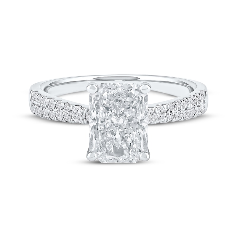 Main Image 3 of KAY Signature Collection Radiant-Cut Lab-Grown Diamond Engagement Ring 2-1/4 ct tw 14K White Gold