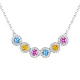 Birthstone Family & Mother's Necklace (1-6 Stones)