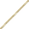 Thumbnail Image 1 of Solid Curb Chain Station Necklace 10K Yellow Gold 22"