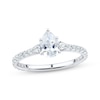 Thumbnail Image 1 of Certified Pear-Shaped Diamond Engagement Ring 1-1/4 ct tw Platinum