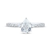 Thumbnail Image 3 of Certified Pear-Shaped Diamond Engagement Ring 1-1/4 ct tw Platinum