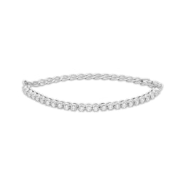 Diamond Adjustable Line Tennis Bracelet 1 ct tw 10K White Gold 6.25&quot; to 9&quot;