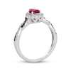 Thumbnail Image 2 of Le Vian Chocolate Twist Pear-Shaped Ruby Ring 1/3 ct tw Diamonds 14K Vanilla Gold