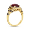 Thumbnail Image 3 of Le Vian Limited Edition Garnet Ring 1/2 ct tw Diamonds 14K Honey Gold