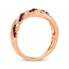 Thumbnail Image 3 of Le Vian Ruby & Diamond Twist Ring 1/5 ct tw 14K Strawberry Gold