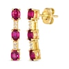 Thumbnail Image 1 of Le Vian Ruby Drop Earrings 1/20 ct tw Diamond 14K Honey Gold