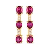 Thumbnail Image 2 of Le Vian Ruby Drop Earrings 1/20 ct tw Diamond 14K Honey Gold