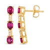 Thumbnail Image 3 of Le Vian Ruby Drop Earrings 1/20 ct tw Diamond 14K Honey Gold