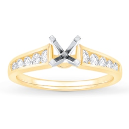 Diamond Engagement Ring Setting 1/2 ct tw 14K Yellow Gold