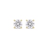 Thumbnail Image 1 of Lab-Grown Diamonds by KAY Round-Cut Solitaire Stud Earrings 1 ct tw 14K Yellow Gold (F/SI2)