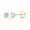 Thumbnail Image 2 of Lab-Grown Diamonds by KAY Round-Cut Solitaire Stud Earrings 1 ct tw 14K Yellow Gold (F/SI2)